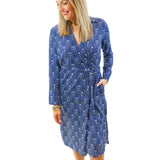 Seraphina Faux Wrap Dress, Blues