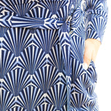 Seraphina Faux Wrap Dress, Blues