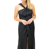 Georgiana Halter Neck Maxi Dress, Black
