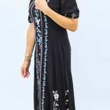 Bubble Sleeve Seamed Dress, Jaanvi