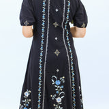 Bubble Sleeve Seamed Dress, Jaanvi