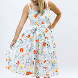 Darcy Midi Dress, Wild Poppies Print
