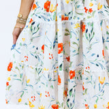 Darcy Midi Dress, Wild Poppies Print