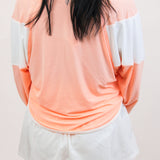 Spotlight Long Sleeve Layer, Pastel Peach Combo