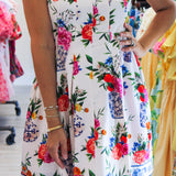 Alice Mini Dress, Ivory Ginger Jars