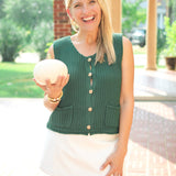 Never Looked Back Sweater Vest, Dark Green