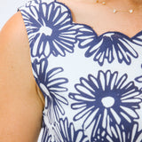 Ellie Dress, Hand-Drawn Daisies