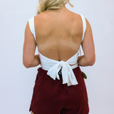 Simple Moments Bodysuit, White