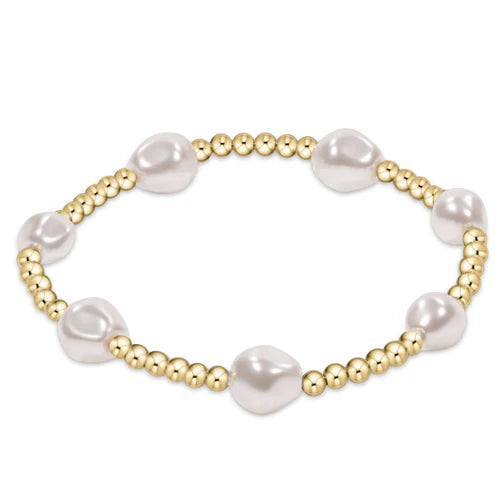Enewton Extends - Admire Gold 3mm Bead Bracelet, Pearl