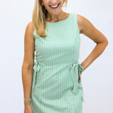 All She Wants Dress, Cream/Green