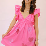 Lovely Gal Dress, Hot Pink