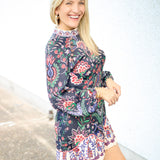 Marvelous Garden Mini Dress, Black