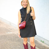 Fifth Avenue Mini Dress, Black