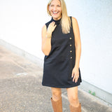 Fifth Avenue Mini Dress, Black