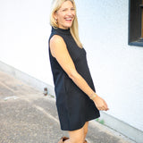 Fifth Avenue Mini Dress, Black