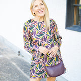 Mckenna Dress, Olive/Orchet Multi