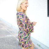 Mckenna Dress, Olive/Orchet Multi