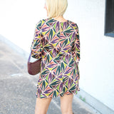 Mckenna Dress, Olive/Orchet Multi