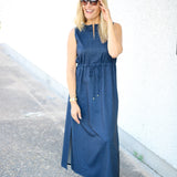 Bebe Denim Dress, Navy