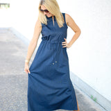 Bebe Denim Dress, Navy