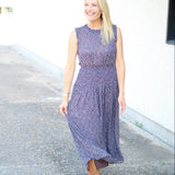 Etta Aspen Floral Midi Dress, Java