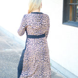 Zelda Dress, Cheetah Gold/Black