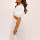 Pisarro Dress, White