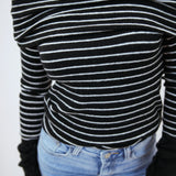 Evergreen Sweater, Black/White Combo
