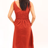 Kassie Dress, Dusty Brick