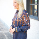Garden Silhouette Shirt, Black