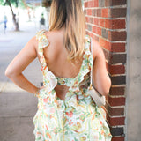 Bali Flora Mini Dress, Tea Combo