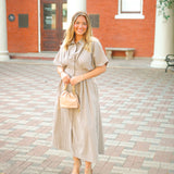 Dream Dress, Cream/Mink