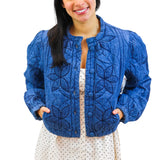 Quinn Quilted Jacket, Indigo Combo