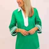 Emerald Trace Dress, Green