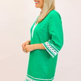 Emerald Trace Dress, Green