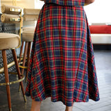 Tinsel Touch Midi Skirt, Navy