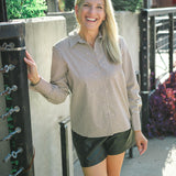 Jamie Shirt, Cream/Mink