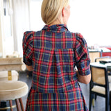 Tinsel Touch Top, Navy