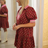 Fallin' In Love Dress, Maroon