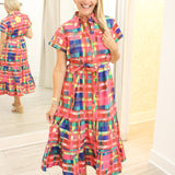 Rachel Dress, Circus Plaid