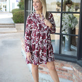 Camilla Pleated Dress, Camilla Red