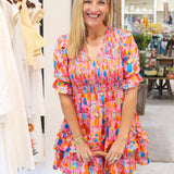 Alex Dress, Pink Chantilly