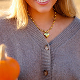 Beaded Heart Necklace