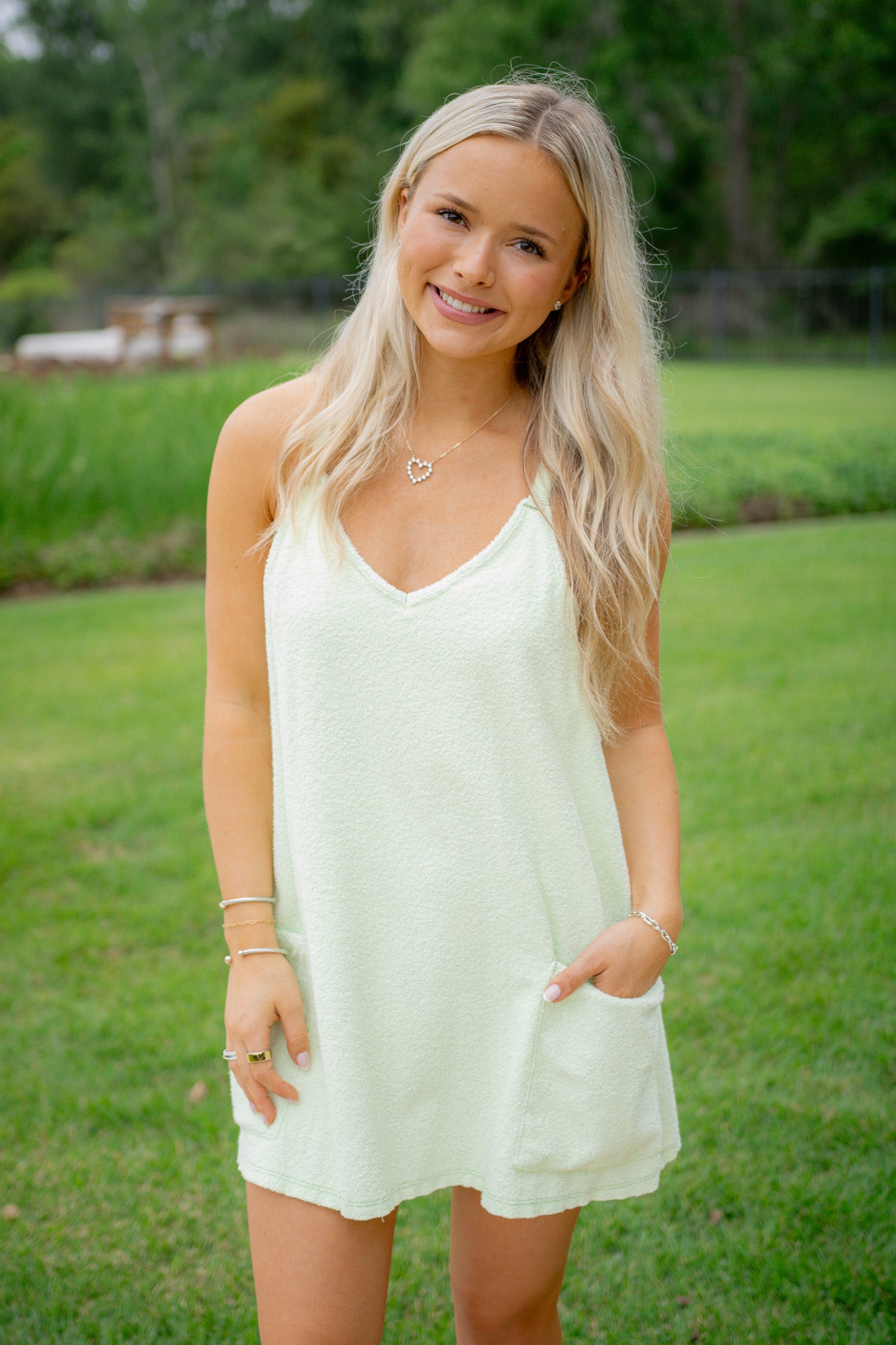 terry cloth mini dress Towel Terry Mini Dress, Whipped Lime