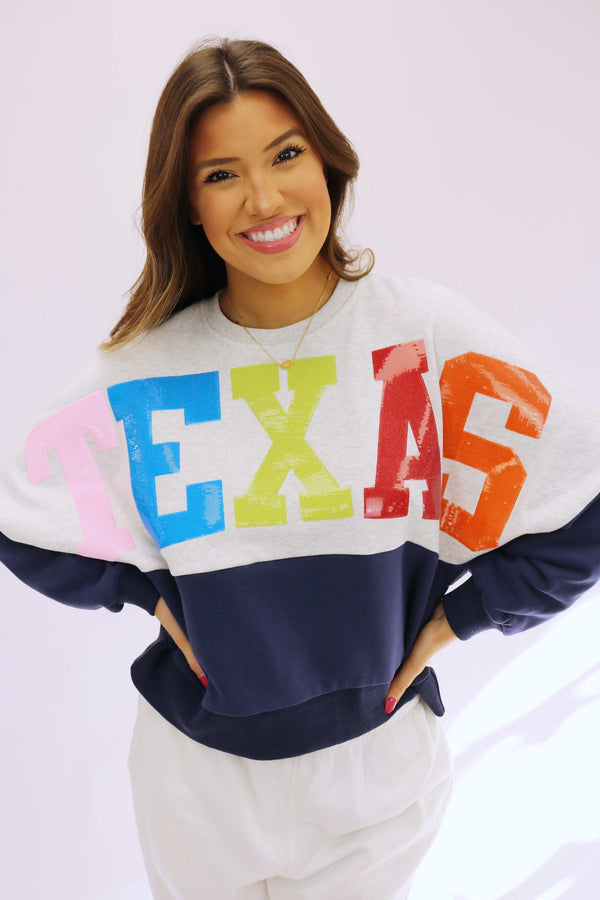 Texas Queen Colorblock Sweatshirt