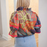 Lottie Top, Geo Floral