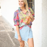 Lottie Top, Geo Floral
