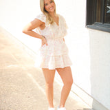 Gwen Luna Rosa Fleur Dress, Magnolia