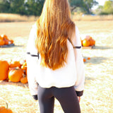 Mountain High Half Zip Fleece, White Combo