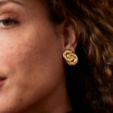 Rainbow Infinity Earrings, Champagne Radiance